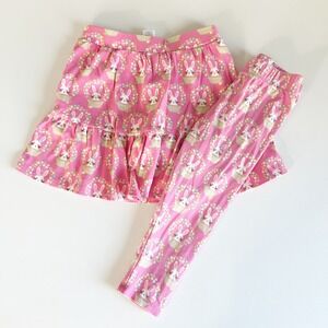 Gymboree Girls Pink Spring Easter Bunny Skort Leggings Set Size‎ 8